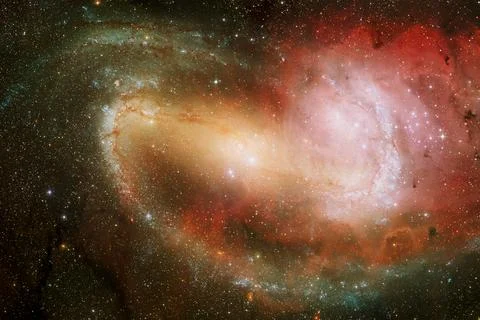 Space background with star field. Science fiction wallpaper. Elements of this Foto stock