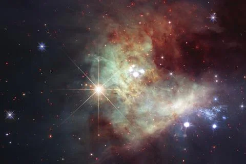 Space background with star field. Science fiction wallpaper. Elements of this Stock Photos