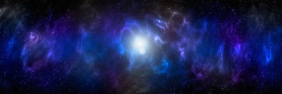 Space background with stardust and shining stars. Realistic cosmos and color  Stock Illustration