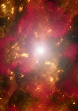 Space background with stardust and shining stars. Realistic cosmos and color  Stock Illustration