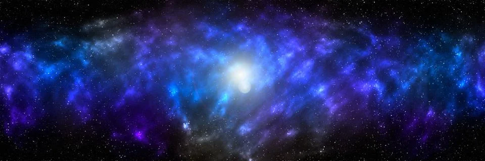 Space background with stardust and shining stars. Realistic cosmos and color  Stock Illustration