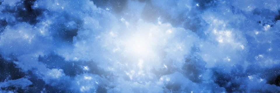 Space background with stardust and shining stars. Realistic cosmos and color  Stock Illustration