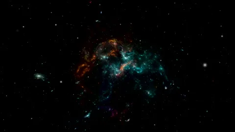 Space background. Stars background. Flying Through Space. Vidéo 156474475