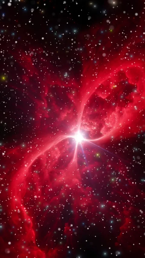 Space background in vertical format, flight through space. Video stock 251029891