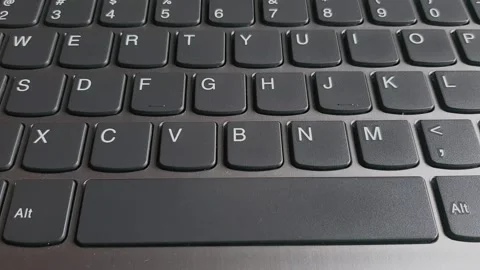 The space bar button of the keyboard Stock Footage 285919176