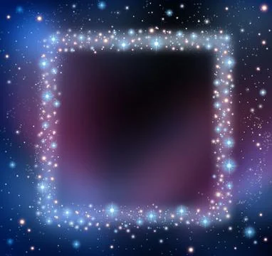 Space blank frame Stock Illustration