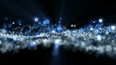 Space blue background with particles. 動画素材 62415225