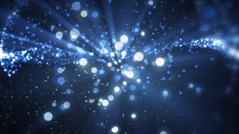 Space blue background with particles. Stock-Footage 71263855