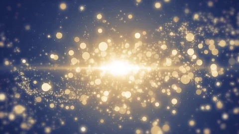 Space blue background with particles. Space azure dust with stars. Sunlight o Video stock 82450860