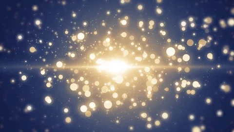 Space blue background with particles. Space azure dust with stars. Sunlight o Stock Footage 82466071