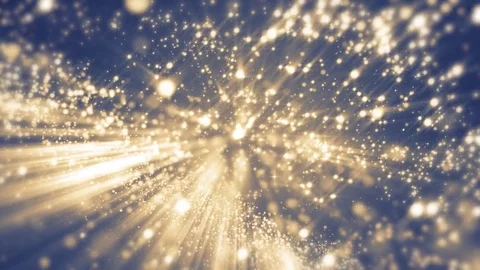 Space blue background with particles. Space azure dust with stars. Sunlight o Stock Footage 82472565
