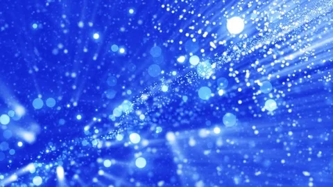 Space blue background with particles. Space azure dust with stars. Sunlight o Stock-Footage 82473608