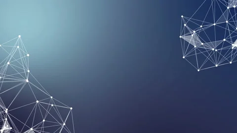 Space blue background with particles. Sunlight of beams and plexus of particles Stock Footage 113508529