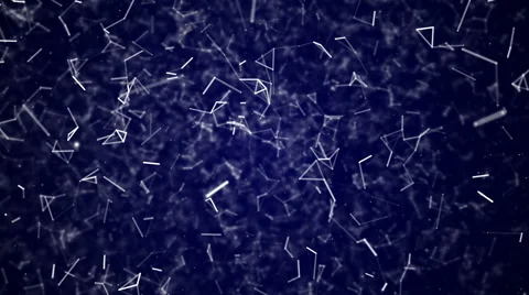 Space blue lines and points moving in space. Stock Footage 62930555