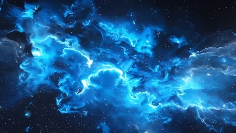 Space Blue Nebula Motion Video Stock Footage 293148479