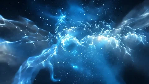 Space Blue Nebula Motion Video Stock Footage 293148547