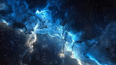 Space Blue Nebula Motion Video Stock Footage 293148989