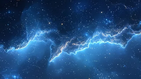 Space Blue Nebula Motion Video Stock Footage 293149258