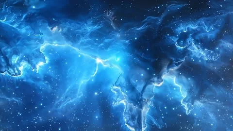 Space Blue Nebula Motion Video Stock Footage 293149887