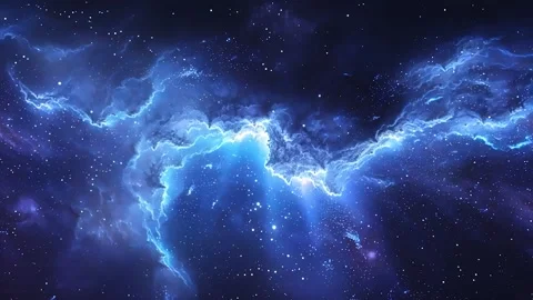 Space Blue Nebula Motion Video Stock Footage 293149934