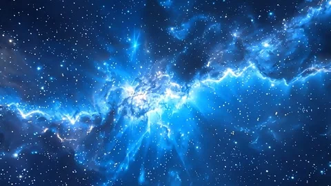 Space Blue Nebula Motion Video Stock Footage 293150838
