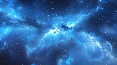Space Blue Nebula Motion Video Stock Footage 293150874