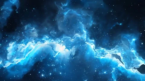 Space Blue Nebula Motion Video Stock Footage 293150928