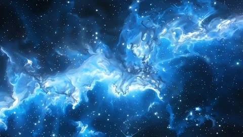 Space Blue Nebula Motion Video Stock Footage 293150955