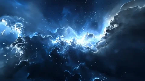 Space Blue Nebula Motion Video Stock Footage 293157978