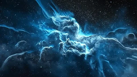 Space Blue Nebula Motion Video Stock Footage 293157979