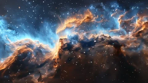 Space Blue Nebula Motion Video 스톡 동영상 293158114