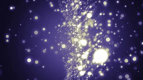 Space blue with particles and waves. Stock-Footage 64861958