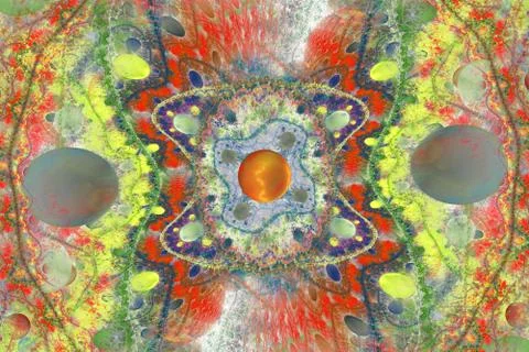 Space with blurs Stock Illustration