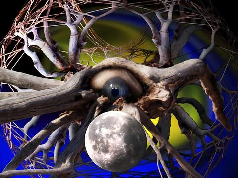 The Space Brain Illustrazione stock