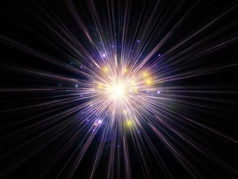 Space Burst Stock Illustration