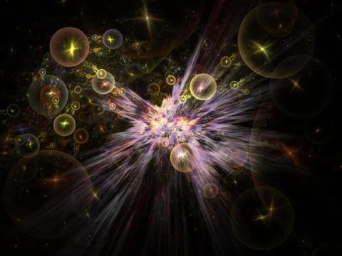 Space Burst Stock Illustration