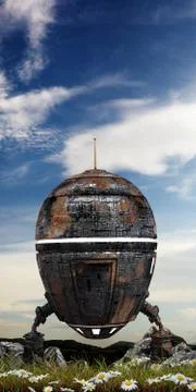 Space capsule Stock Illustration