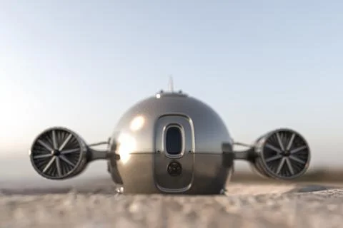 Space capsule Stock Illustration