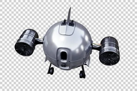 Space capsule isolated on transparent backgroud Stock Illustration