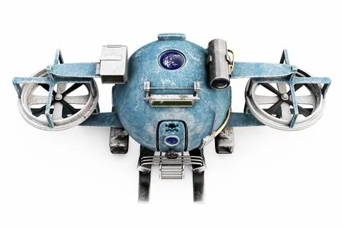 Space capsule isolated on white background Stock Illustration