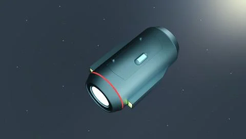 Space capsule1. Stock Illustration