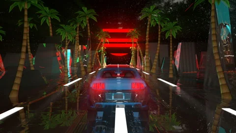 Space Car Stock Footage 124497208