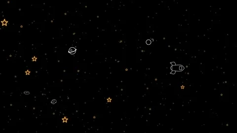 Space Cartoon Animated Background | Stock Video | Pond5