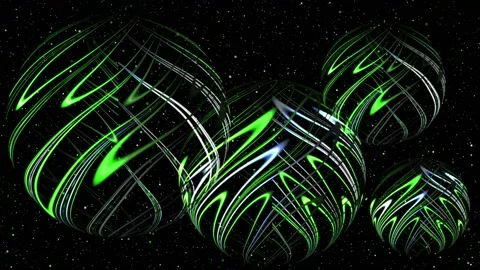 Space christmas balls Stock Footage 167557234
