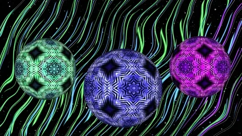 Space christmas balls Stock Footage 167557287