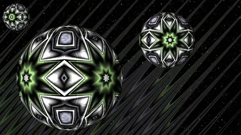 Space christmas balls Stock Footage 167557542