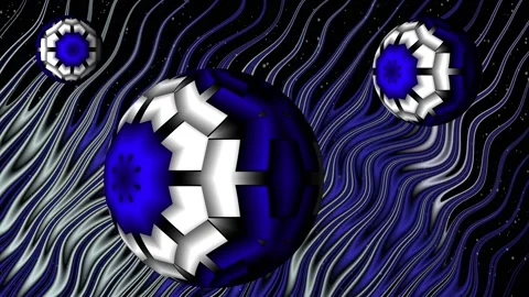 Space christmas balls Stock Footage 167557629