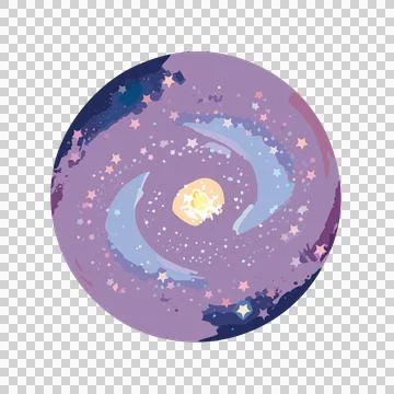 Space Circular Black Star Constellation Border pattern Stock Illustration
