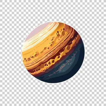Space Circular Striped Celestial Planet Drawing sphere Stock-Illustration