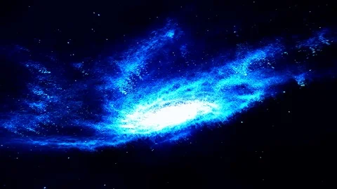 Space Circulation In Blue Tones Stock Footage 101961869